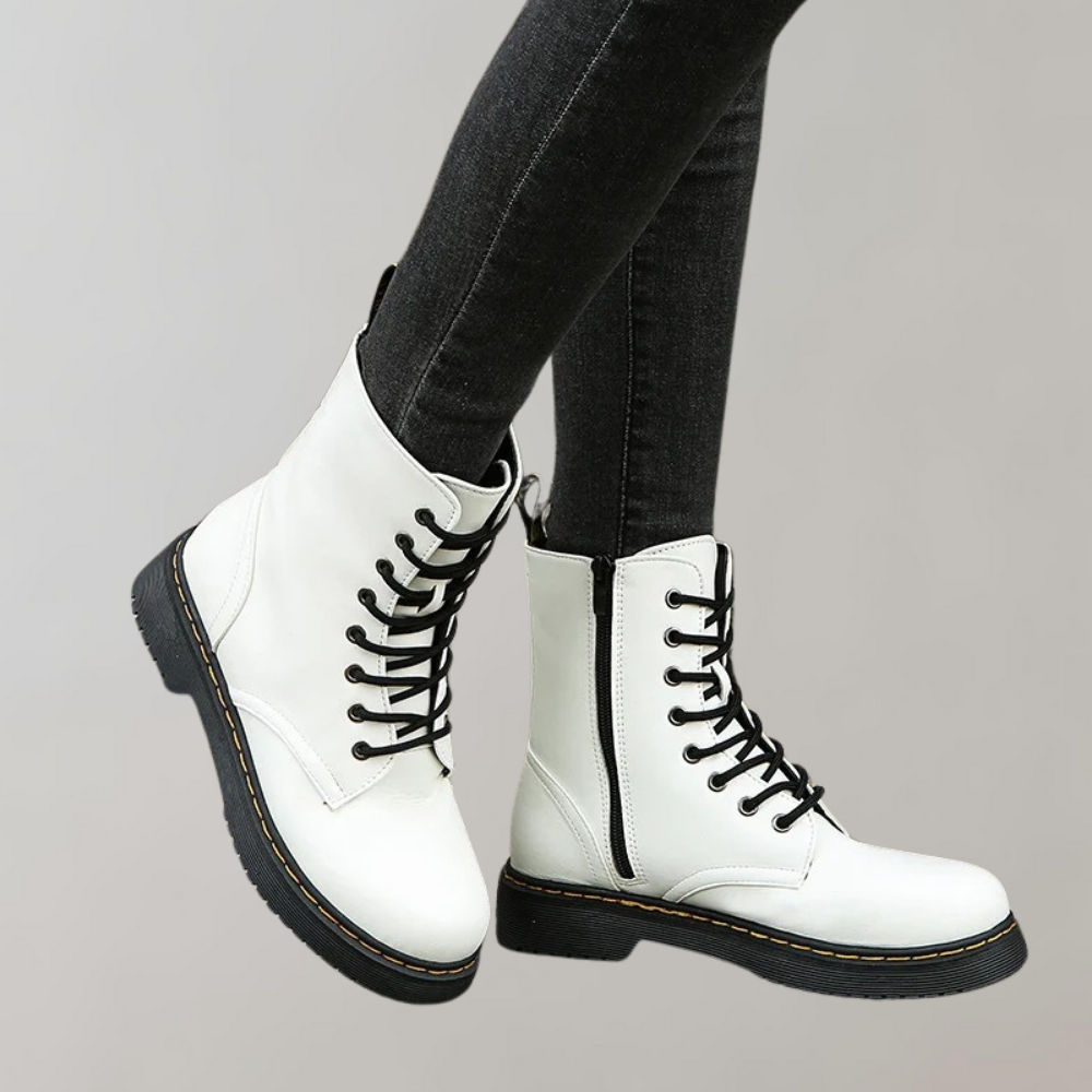 Lara | Damen Schnürstiefeletten im Combat Stil - Elle Zürich