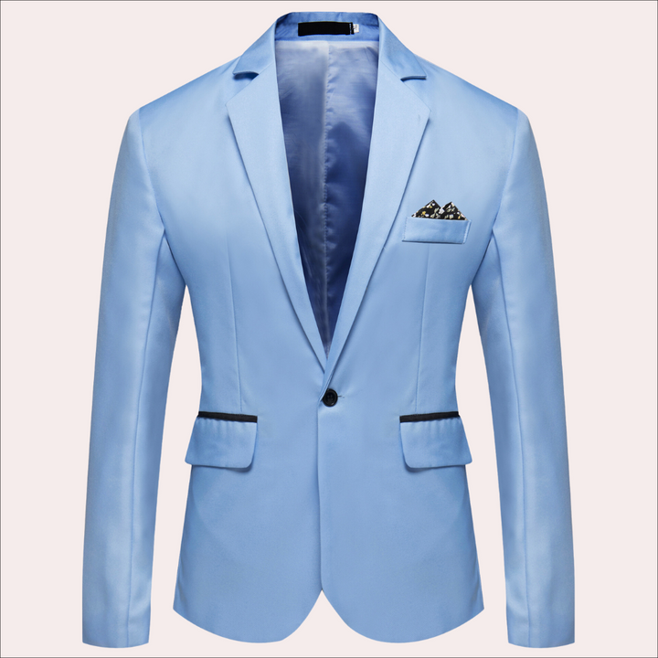Simon | Herren Eleganter Satinblazer mit Tasche