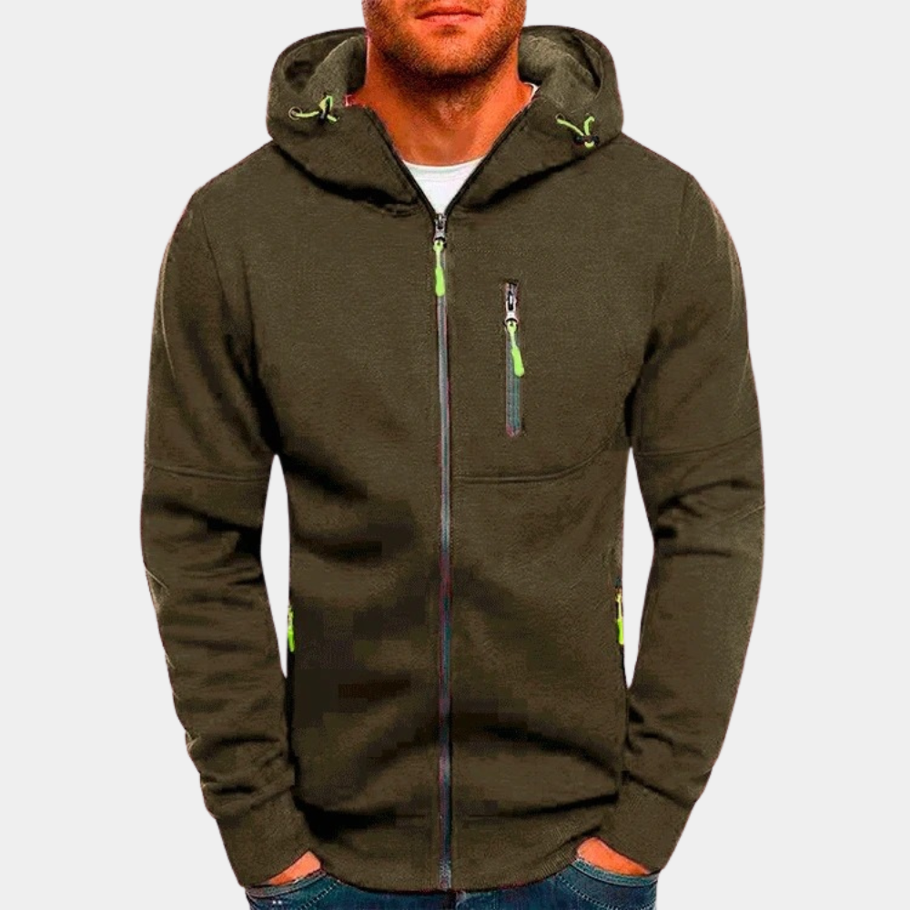 Karl | Lässiger Herren-Hoodie mit Reißverschluss - Elle Zürich