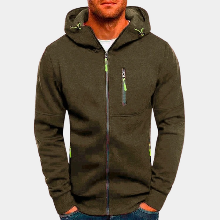 Karl | Lässiger Herren-Hoodie mit Reißverschluss - Elle Zürich