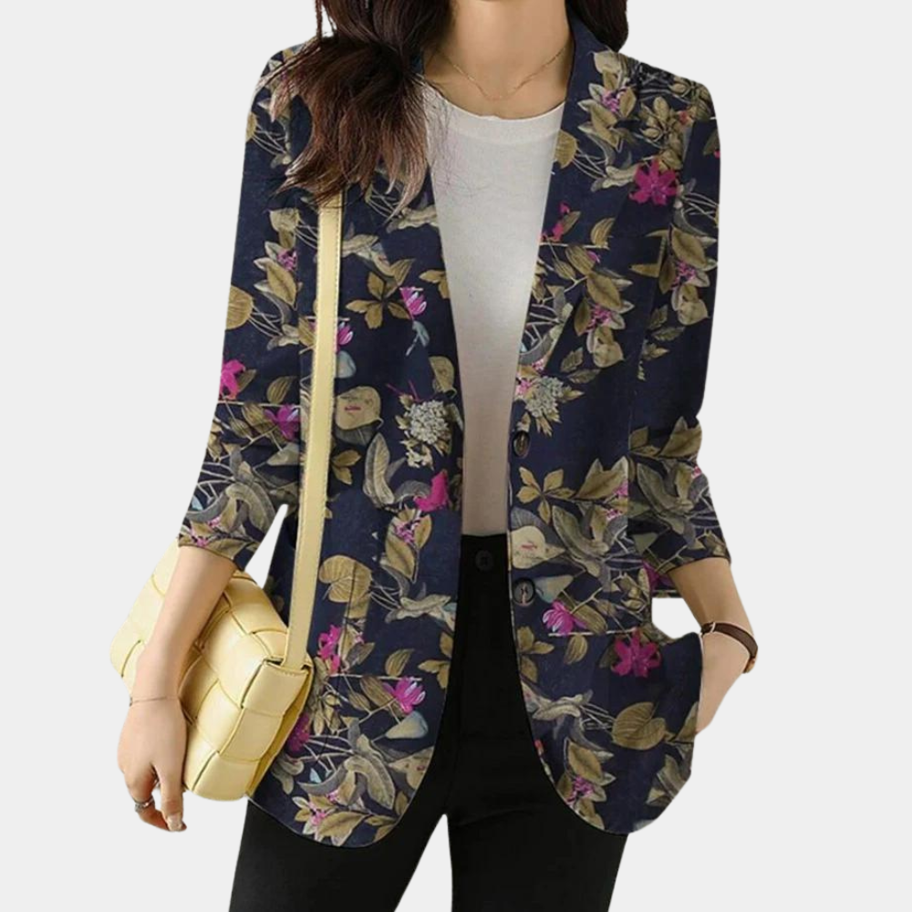 Tanja | Eleganter Blazer mit Blumenmuster - Elle Zürich