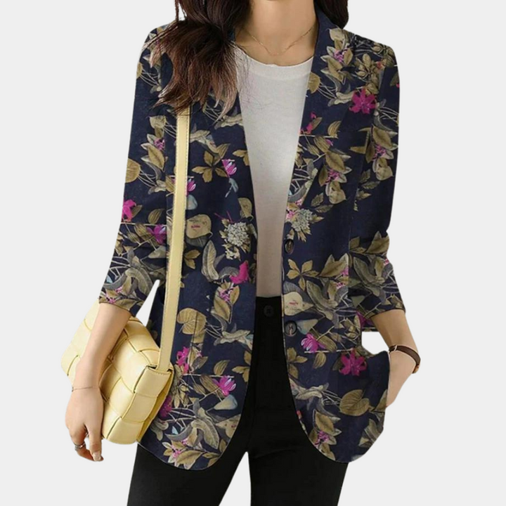 Tanja | Eleganter Blazer mit Blumenmuster - Elle Zürich