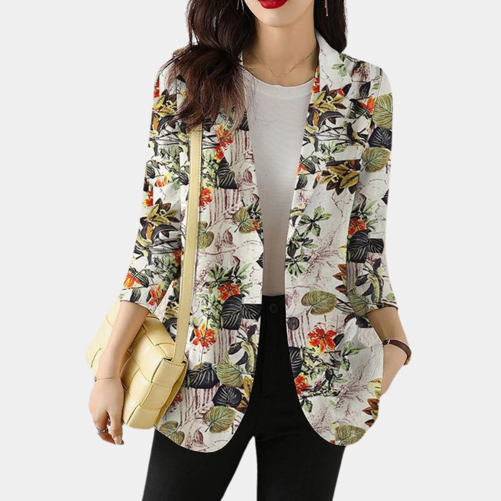 Tanja | Eleganter Blazer mit Blumenmuster - Elle Zürich