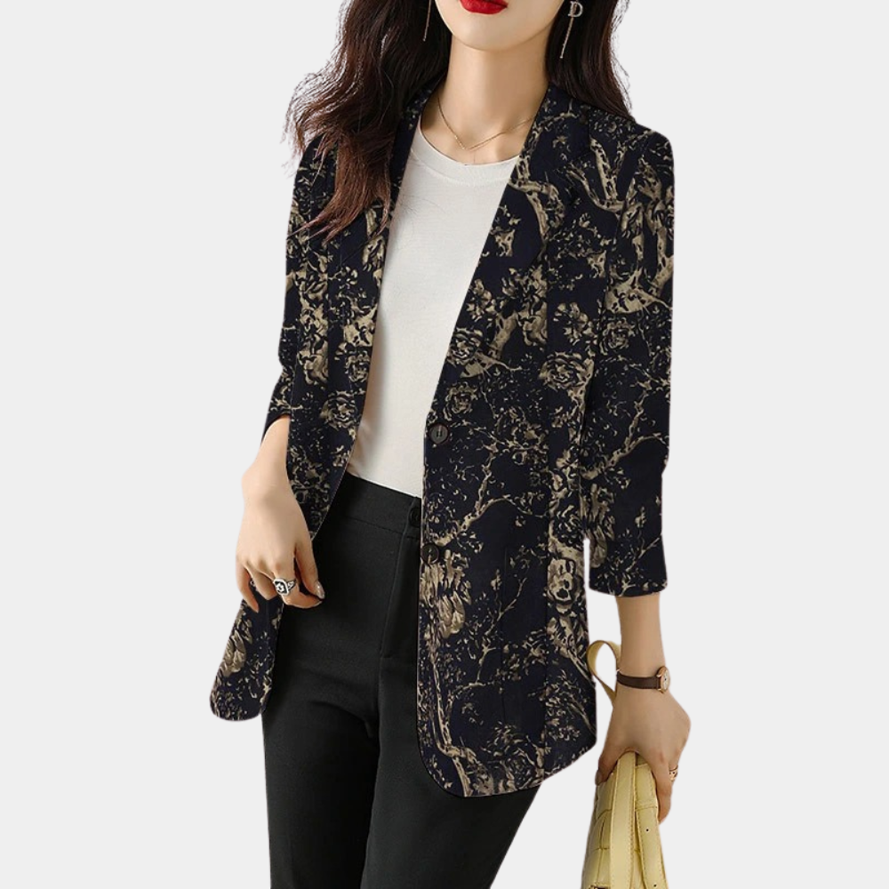 Tanja | Eleganter Blazer mit Blumenmuster - Elle Zürich