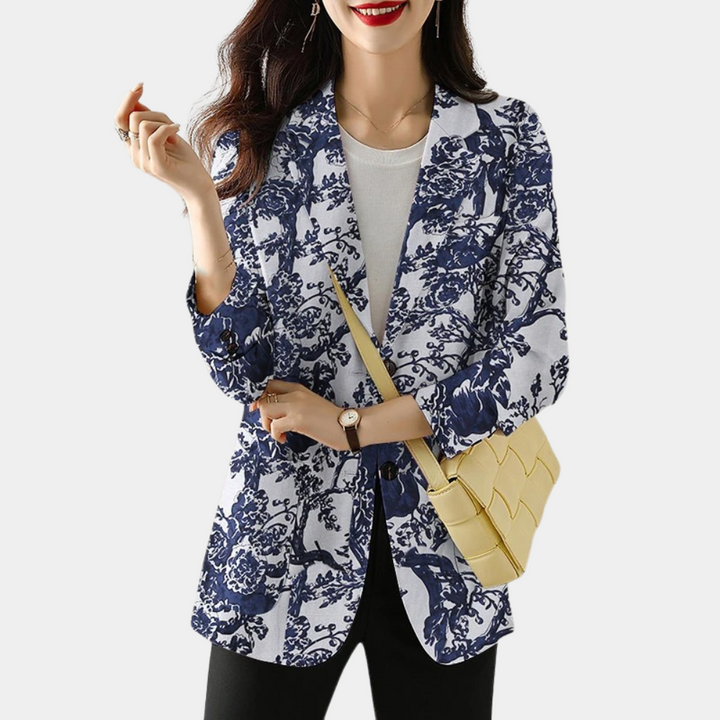 Tanja | Eleganter Blazer mit Blumenmuster - Elle Zürich