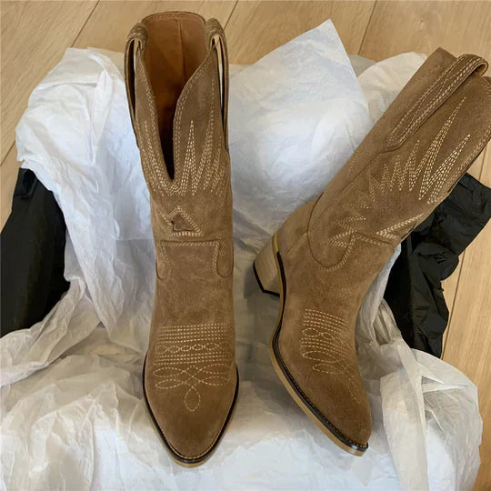 Karin  | Klassische Lederstiefel für Damen - Elle Zürich