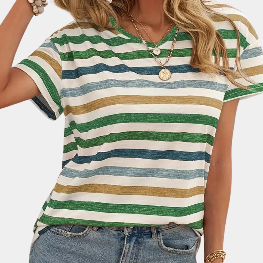 Sandra | Lässiges Und Stilvolles Gestreiftes T-Shirt - Elle Zürich