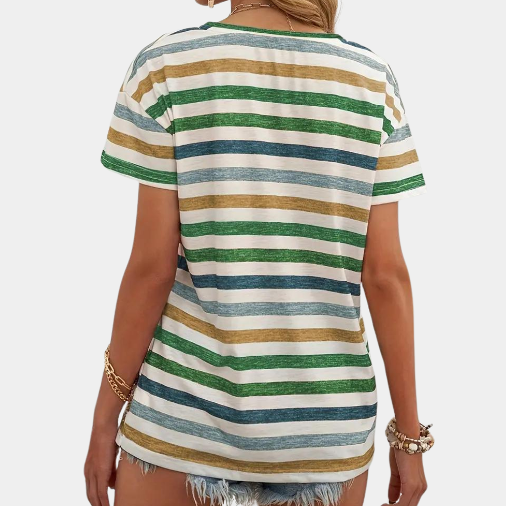 Sandra | Lässiges Und Stilvolles Gestreiftes T-Shirt - Elle Zürich