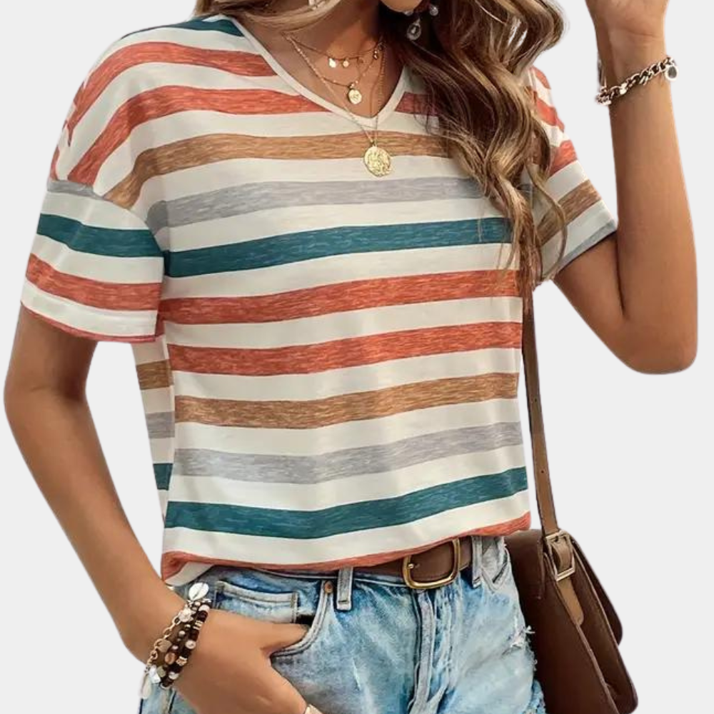 Sandra | Lässiges Und Stilvolles Gestreiftes T-Shirt - Elle Zürich