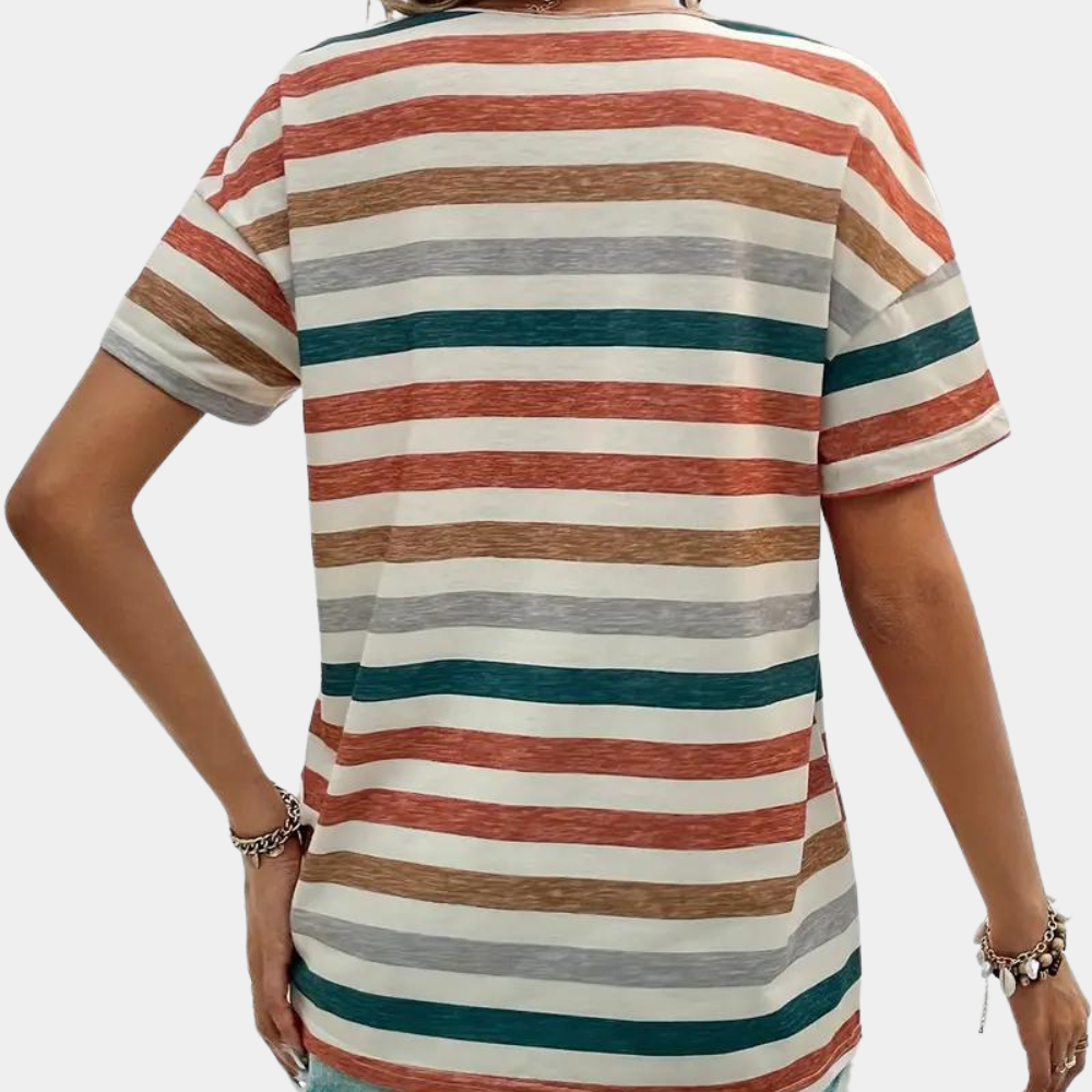 Sandra | Lässiges Und Stilvolles Gestreiftes T-Shirt - Elle Zürich