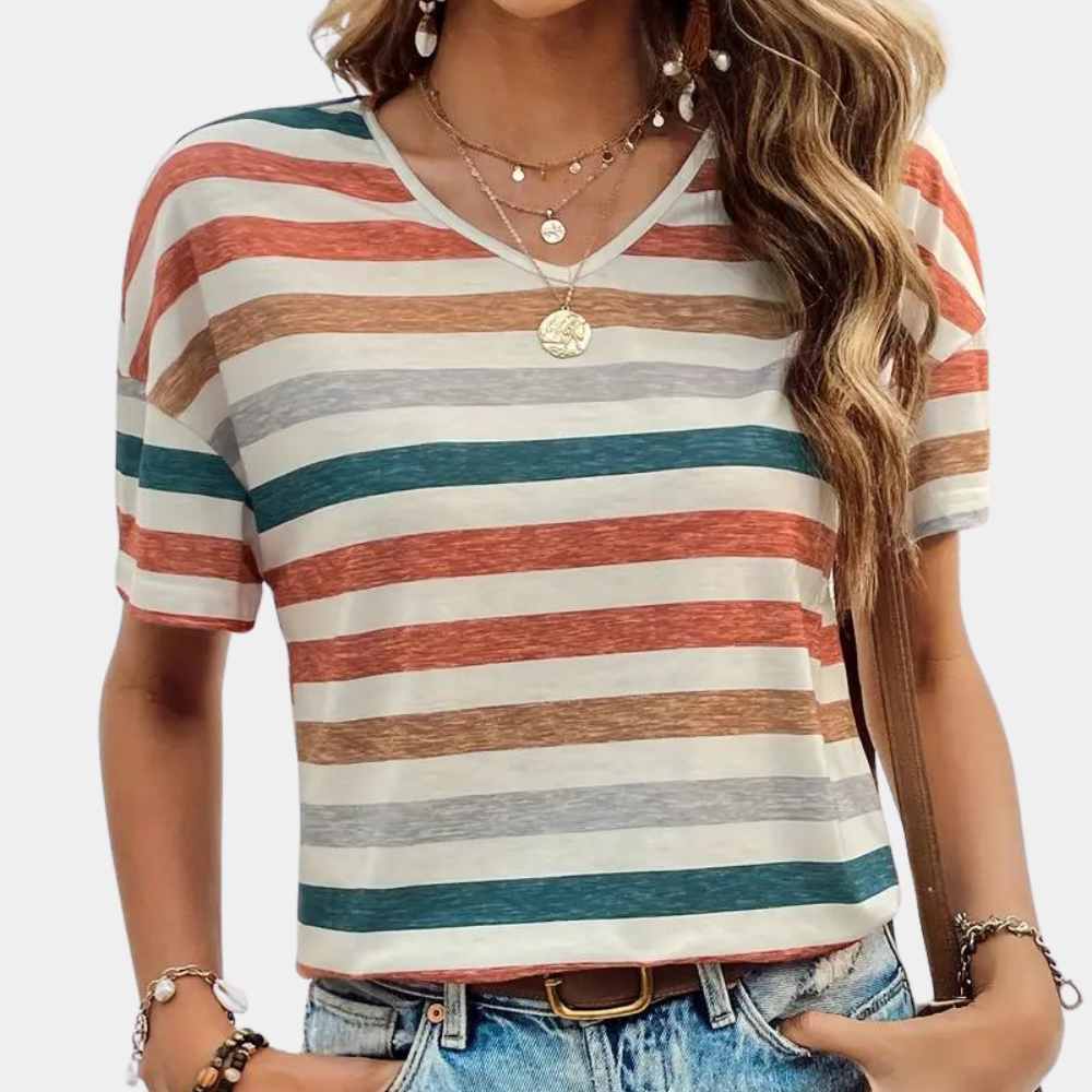 Sandra | Lässiges Und Stilvolles Gestreiftes T-Shirt - Elle Zürich