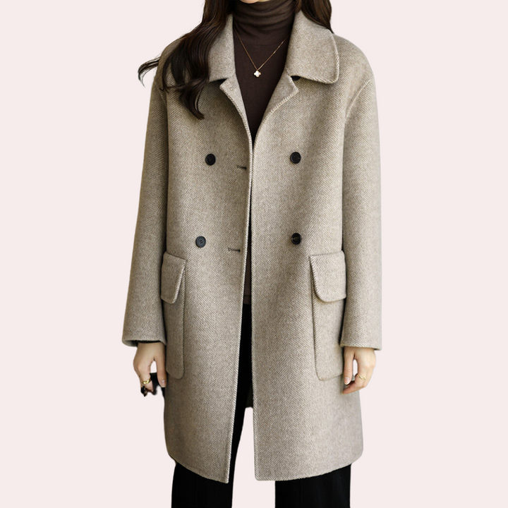 Hanna | Eleganter Taillierter Mantel Damen - Elle Zürich