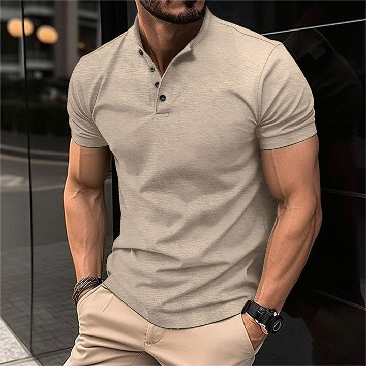 Alexander | Stylisches Kurzarm Henley Polo - Elle Zürich