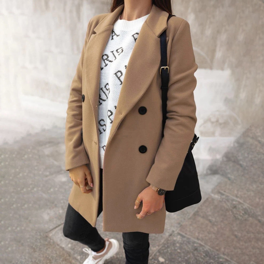 Sabine | Stylischer langer Freizeitmantel - Elle Zürich