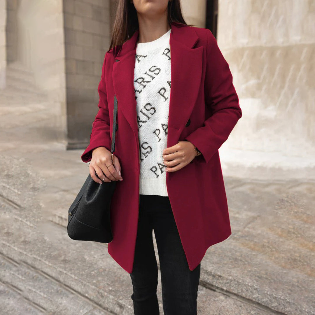Sabine | Stylischer langer Freizeitmantel - Elle Zürich