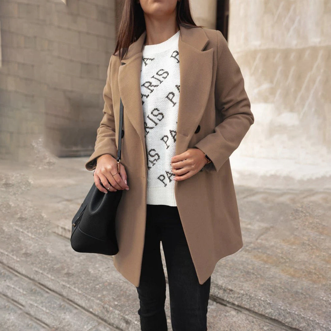 Sabine | Stylischer langer Freizeitmantel - Elle Zürich