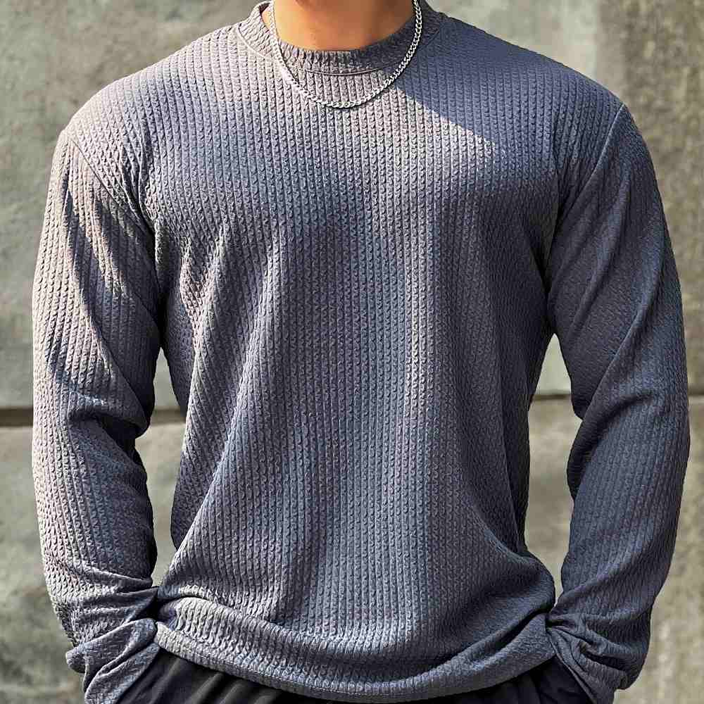 Anton | Herren Slim Fit Strukturstrickpullover - Elle Zürich