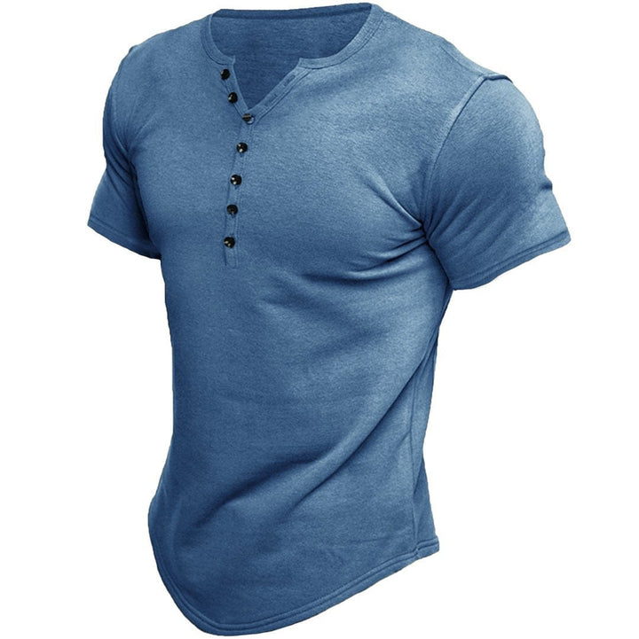 Anton | Enganliegendes T-Shirt mit Knöpfen - Elle Zürich