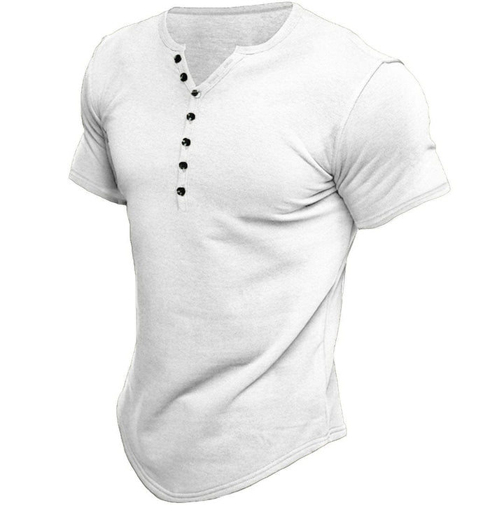 Anton | Enganliegendes T-Shirt mit Knöpfen - Elle Zürich