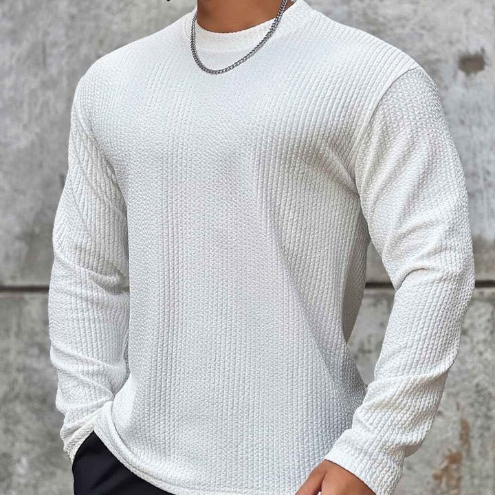 Anton | Herren Slim Fit Strukturstrickpullover - Elle Zürich