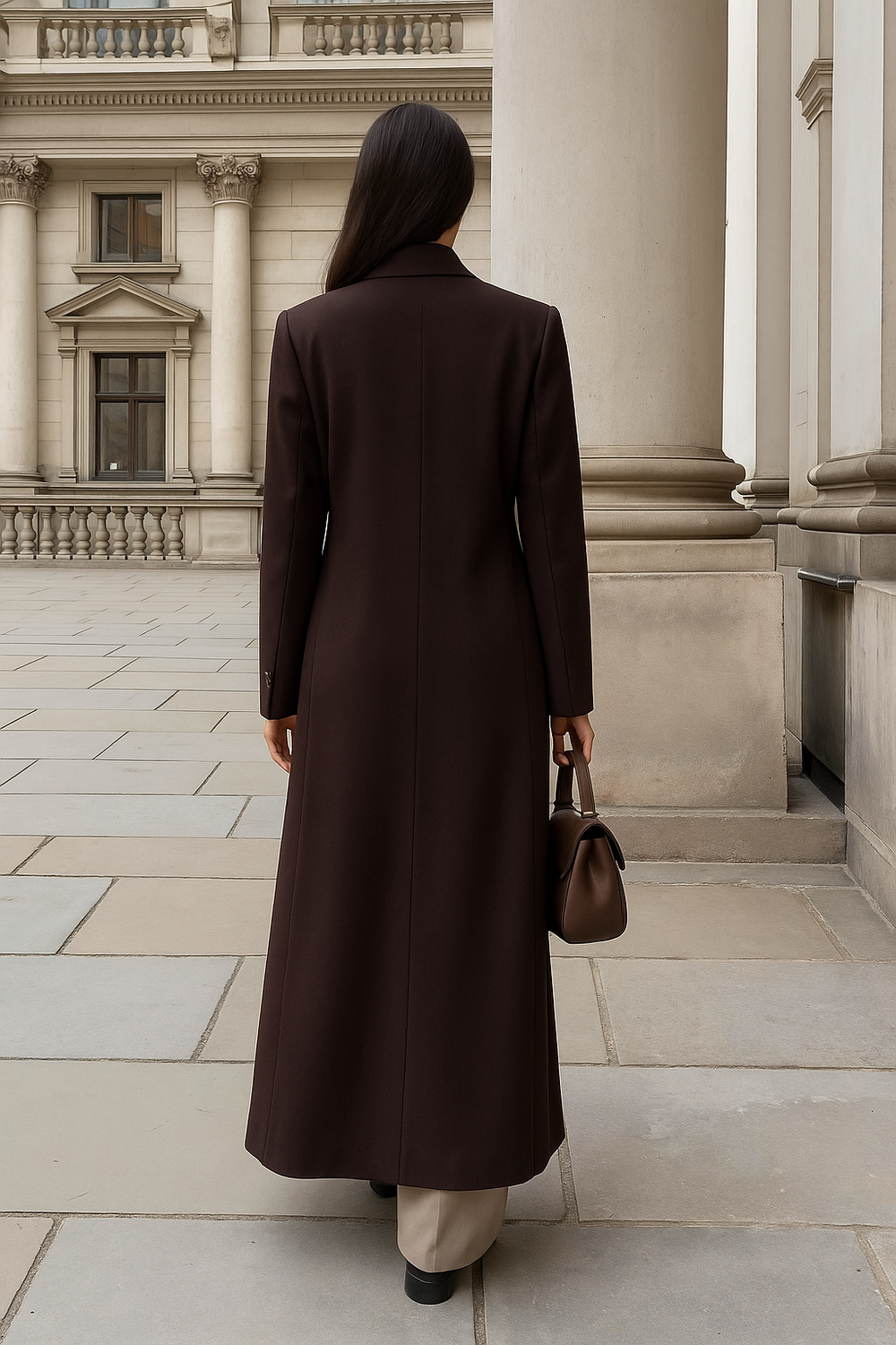Verena | Damen Winter Zweireihiger Trenchcoat - Elle Zürich
