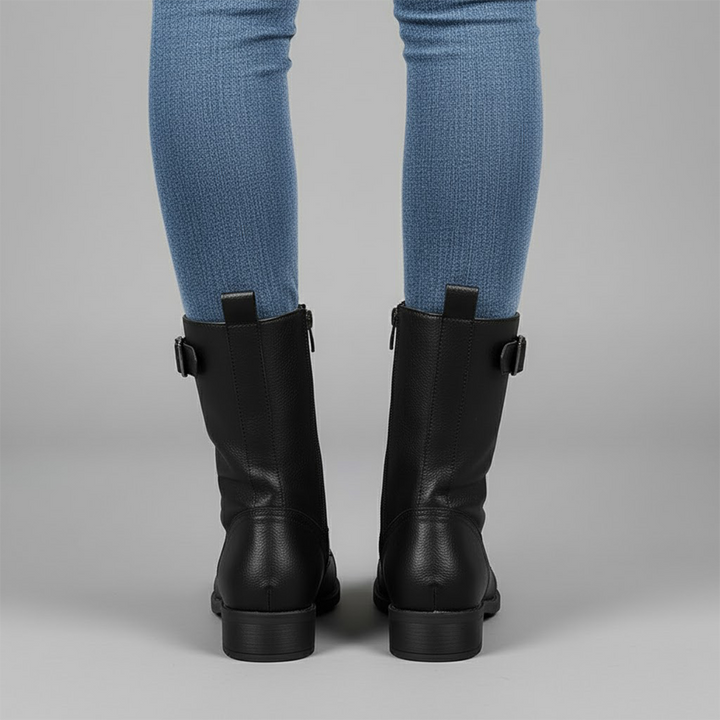 Birgit | Damen Orthopädische Stiefeletten Mit Seitlichem Reißverschluss