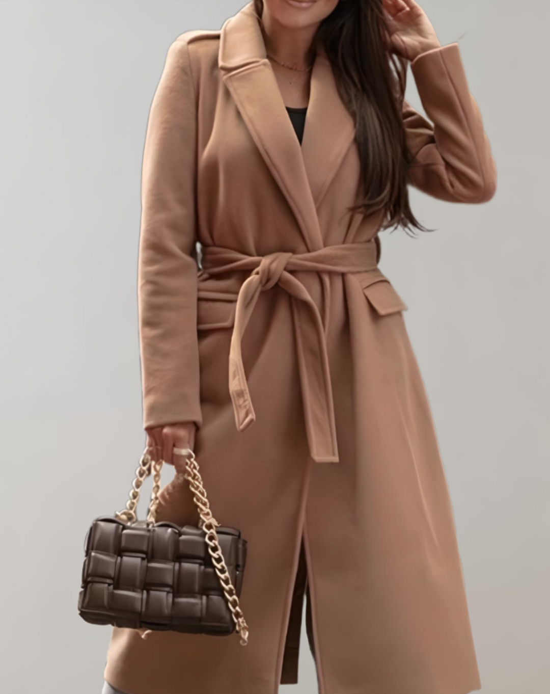Laura | Damen Winter-Langmantel mit Gürtel - Elle Zürich