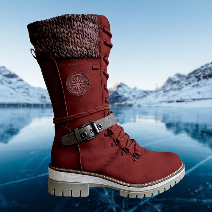 Daniela | Damen Schnürstiefel für den Winter mit Seitenreißverschluss - Elle Zürich