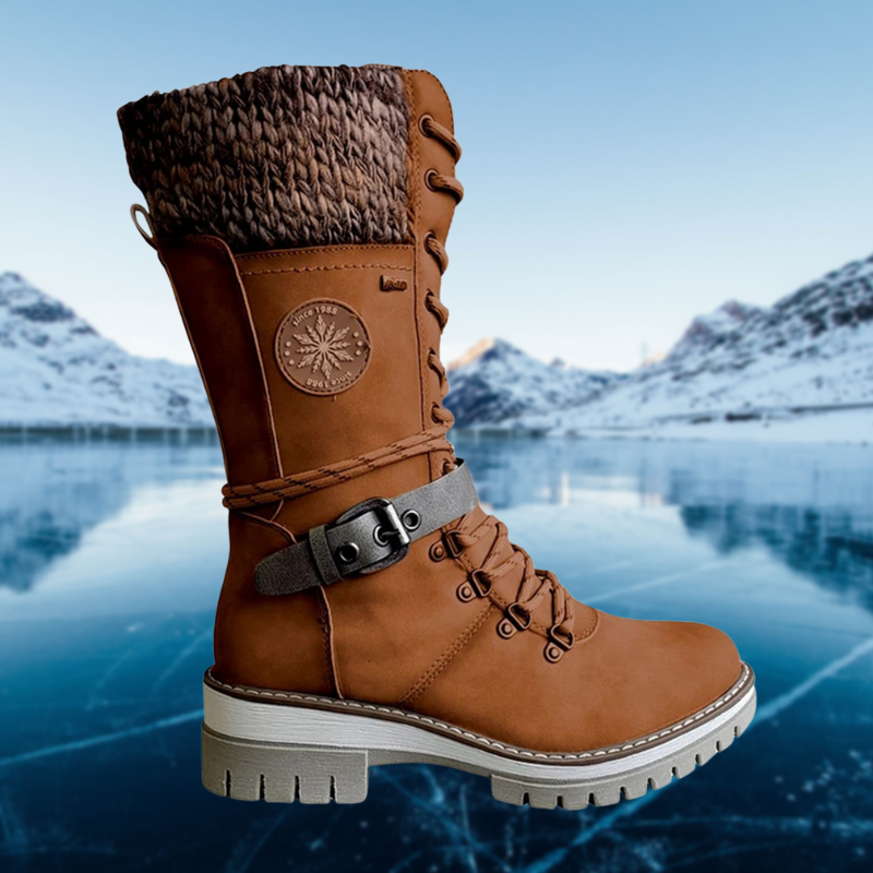 Daniela | Damen Schnürstiefel für den Winter mit Seitenreißverschluss - Elle Zürich