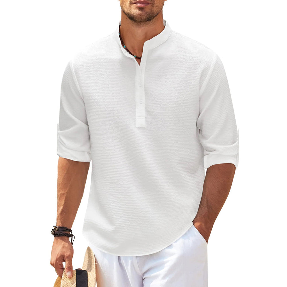 Jan | Lässiges Henley-Shirt Mit Ärmeln Für Männer - Elle Zürich