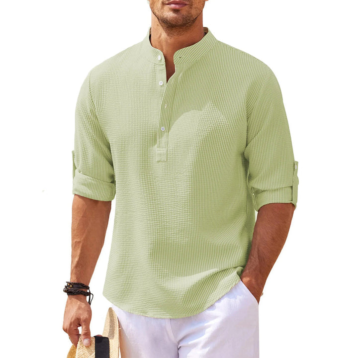 Jan | Lässiges Henley-Shirt Mit Ärmeln Für Männer - Elle Zürich