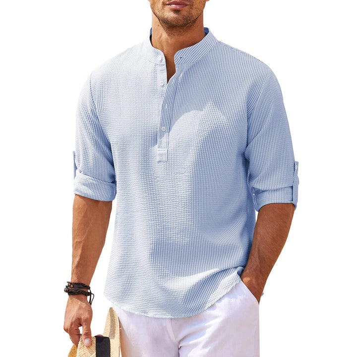 Jan | Lässiges Henley-Shirt Mit Ärmeln Für Männer - Elle Zürich
