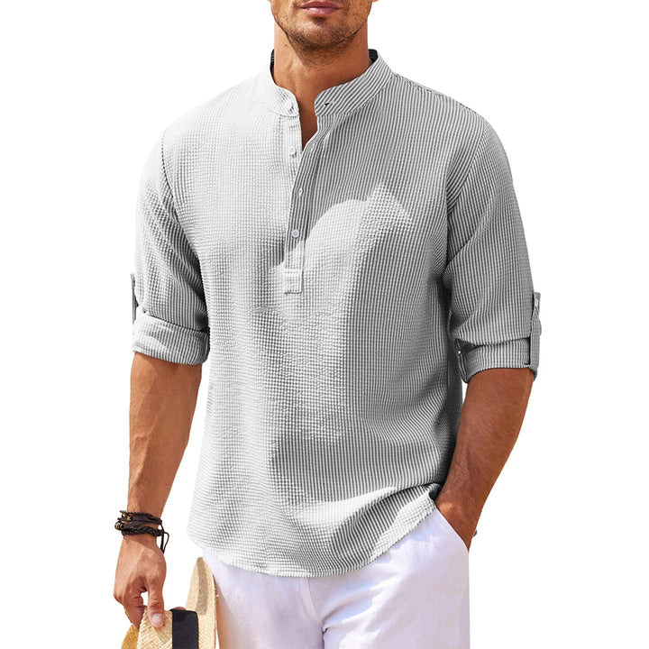 Jan | Lässiges Henley-Shirt Mit Ärmeln Für Männer - Elle Zürich