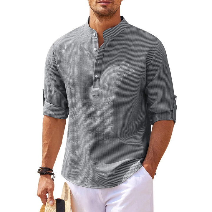Jan | Lässiges Henley-Shirt Mit Ärmeln Für Männer - Elle Zürich
