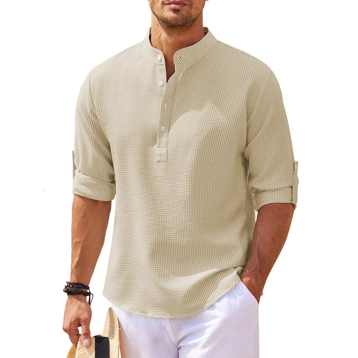Jan | Lässiges Henley-Shirt Mit Ärmeln Für Männer - Elle Zürich