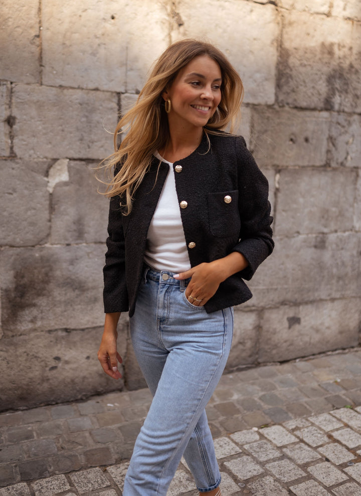 Ursula | Frauen Herbstjacke mit Knöpfen und eleganter Passform - Elle Zürich