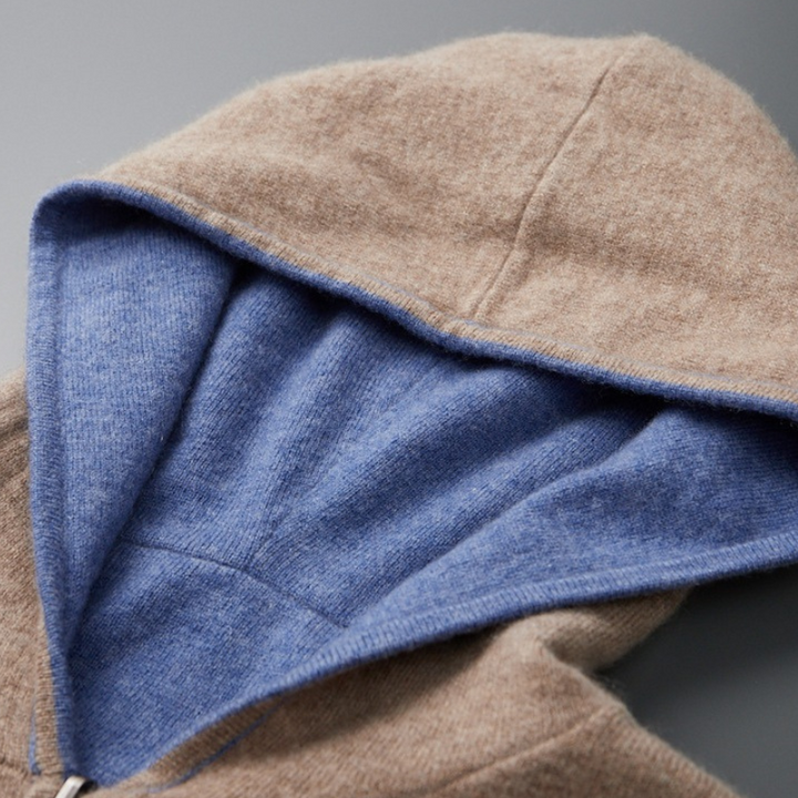 Wilfried | Herren Winter Hoodie mit durchgehendem Reißverschluss und warmem Futter - Elle Zürich