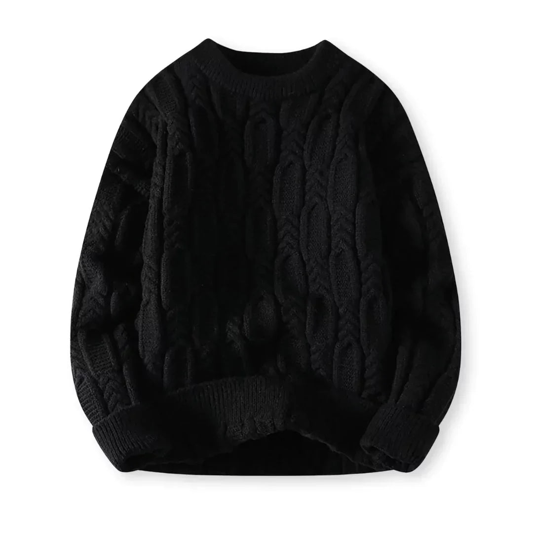 Stefan | Herren Kuscheliger Zopfmuster Pullover für Winterkomfort - Elle Zürich