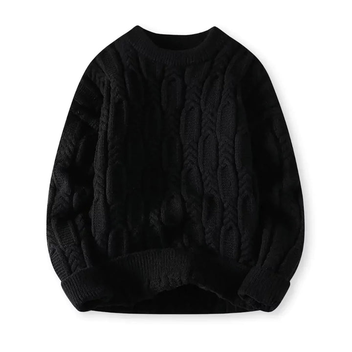 Stefan | Herren Kuscheliger Zopfmuster Pullover für Winterkomfort - Elle Zürich