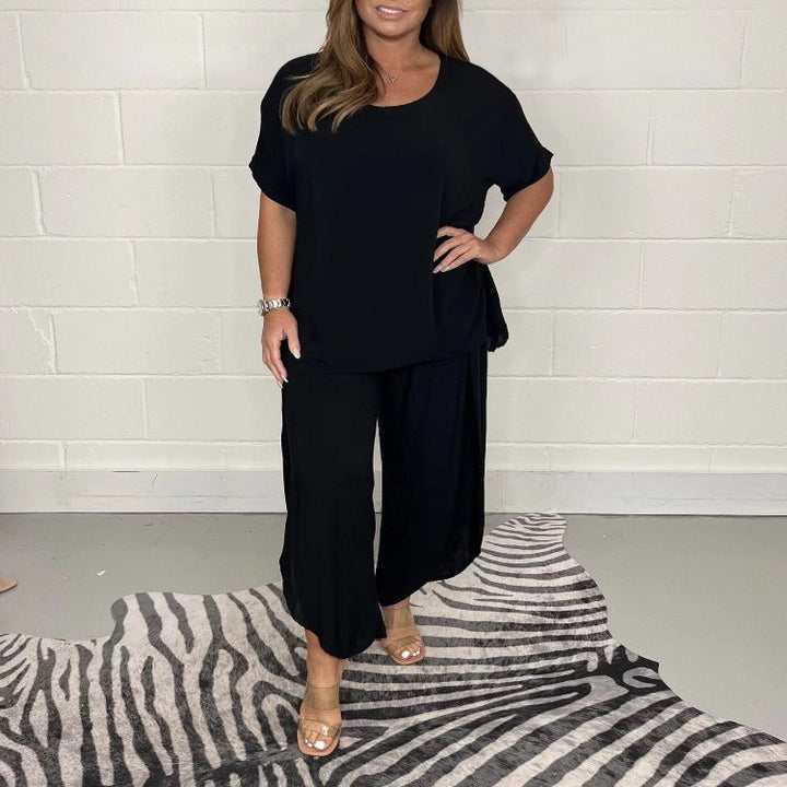 Victoria | Damen Lässiges Weites Zweiteiliges Lounge Set - Elle Zürich