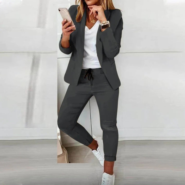 Helga | Damen Lässiges Blazer und Jogger Set - Elle Zürich