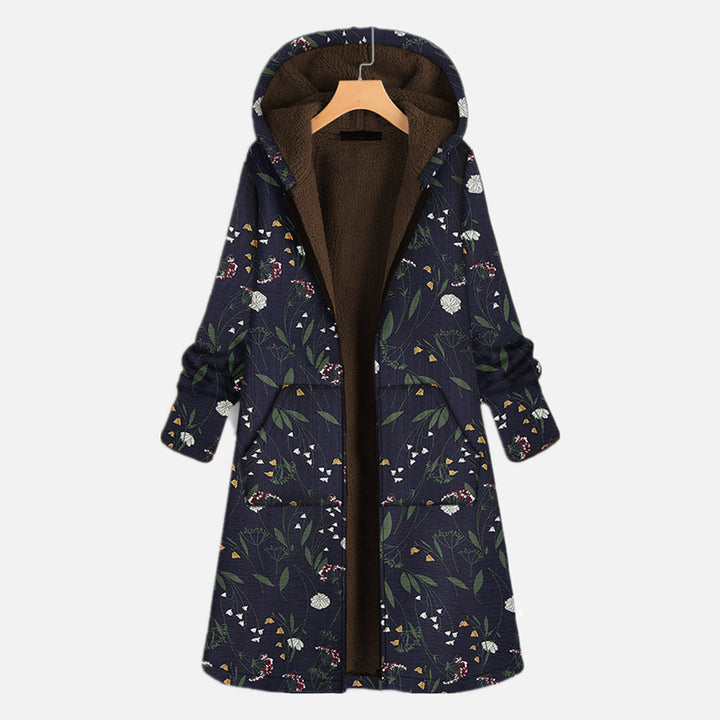 Anna | Damen Blumen Kapuzenjacke mit Innenfutter - Elle Zürich