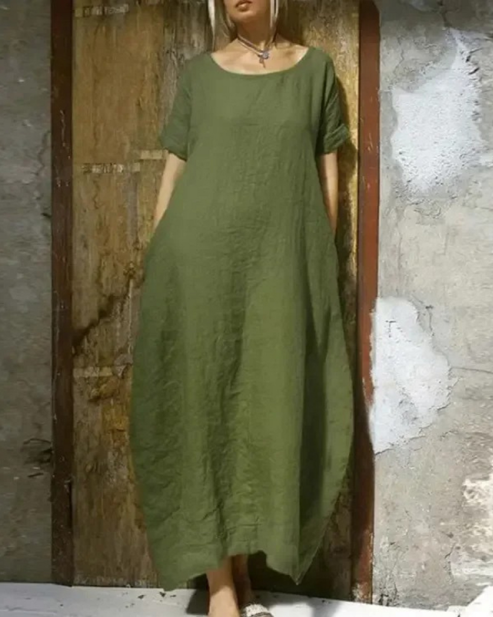 Lara | Weites Damenkleid mit Taschen - Elle Zürich