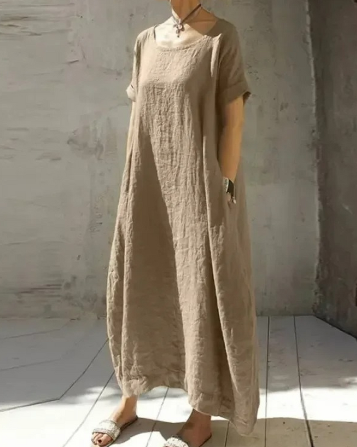 Lara | Weites Damenkleid mit Taschen - Elle Zürich