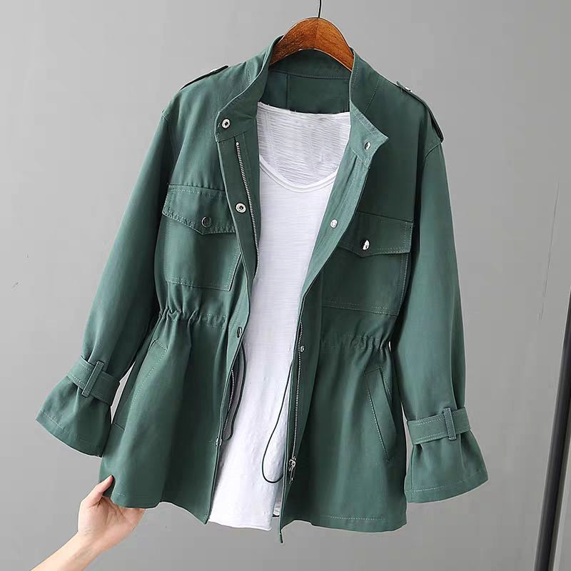 Anna | Schicke Damen Utility-Jacke mit Reißverschluss