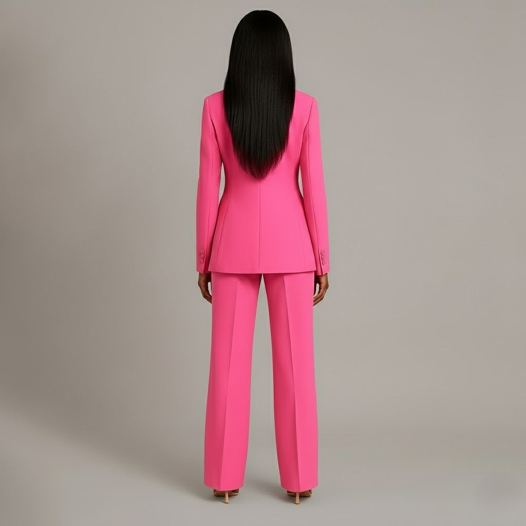 Victoria | Schickes Formelles Anzugset Mit Maßgeschneidertem Langem Blazer Für Damen