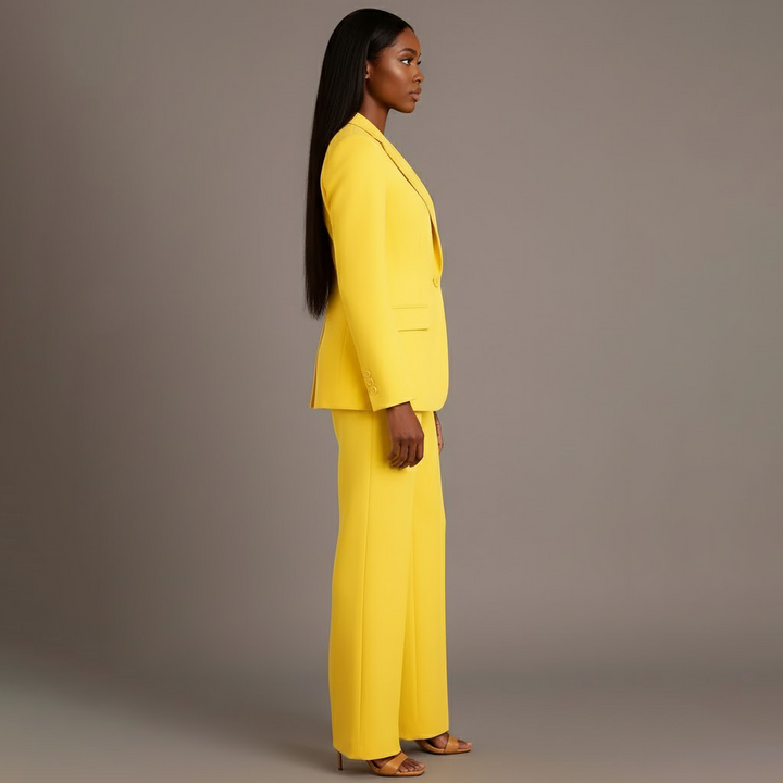 Victoria | Schickes Formelles Anzugset Mit Maßgeschneidertem Langem Blazer Für Damen