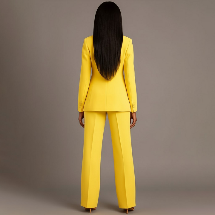 Victoria | Schickes Formelles Anzugset Mit Maßgeschneidertem Langem Blazer Für Damen