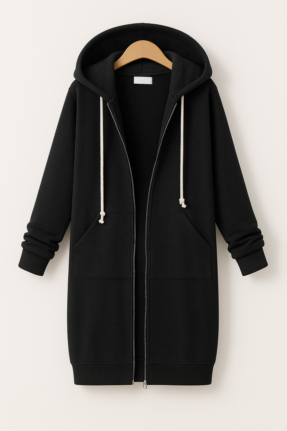 Britta | Frauen Winter Hoodie Kleid mit Reißverschluss - Elle Zürich