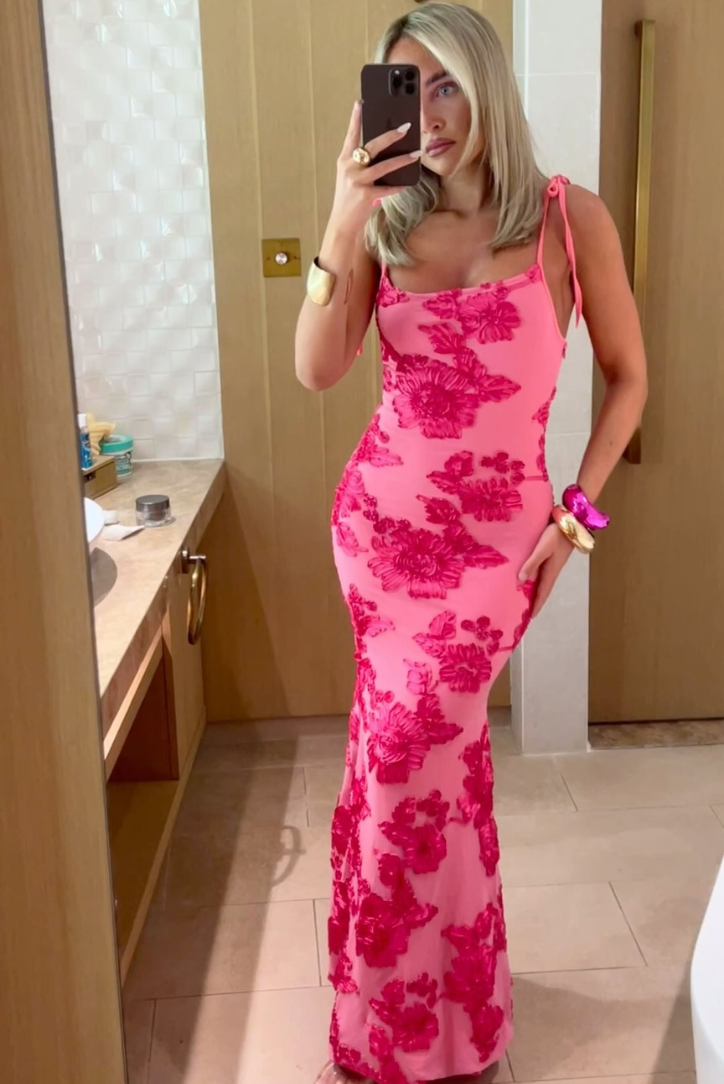 Nicole | Elegantes Maxi-Kleid mit Stickerei - Elle Zürich